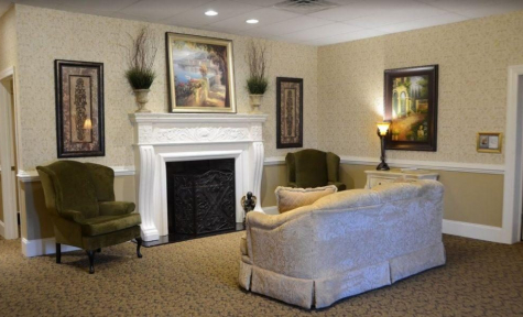 Receiving area in Sykes Funeral Home & Crematory