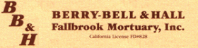 Berry-Bell & Hall Fallbrook Mortuary, Inc. - Fallbrook