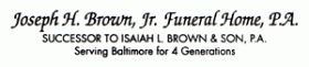 JOSEPH H. BROWN JR. FUNERAL HOME P.A.