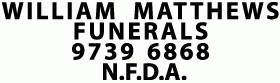 William Matthews Funerals